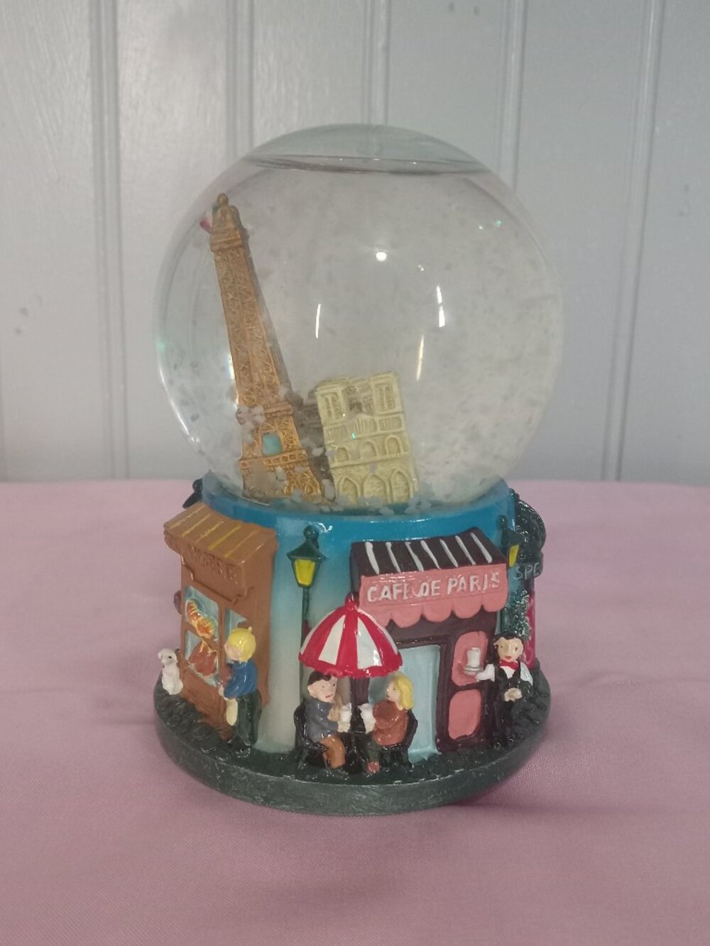 Paris Muisic Playing Snowglobe